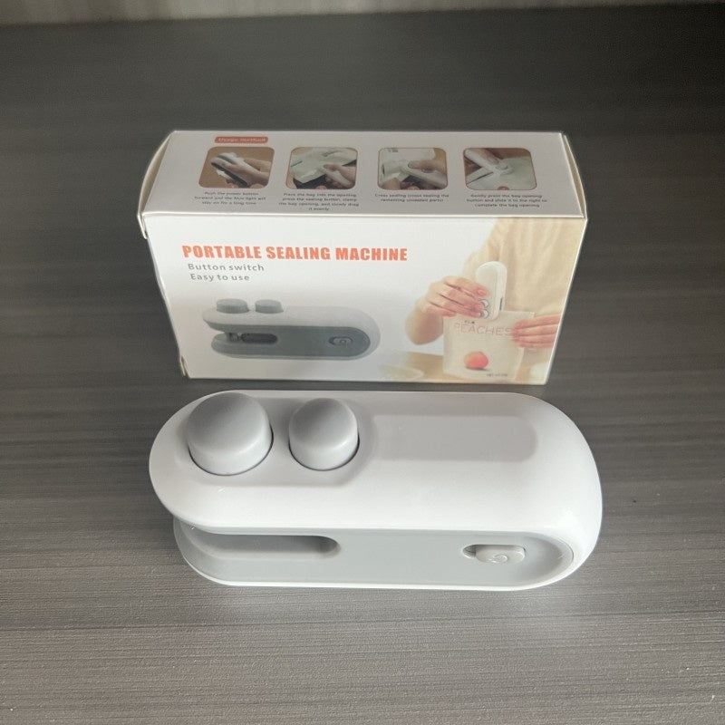 Mini 2-in-1 Heat Sealer & Cutter – USB Rechargeable Plastic Bag Sealing Machine