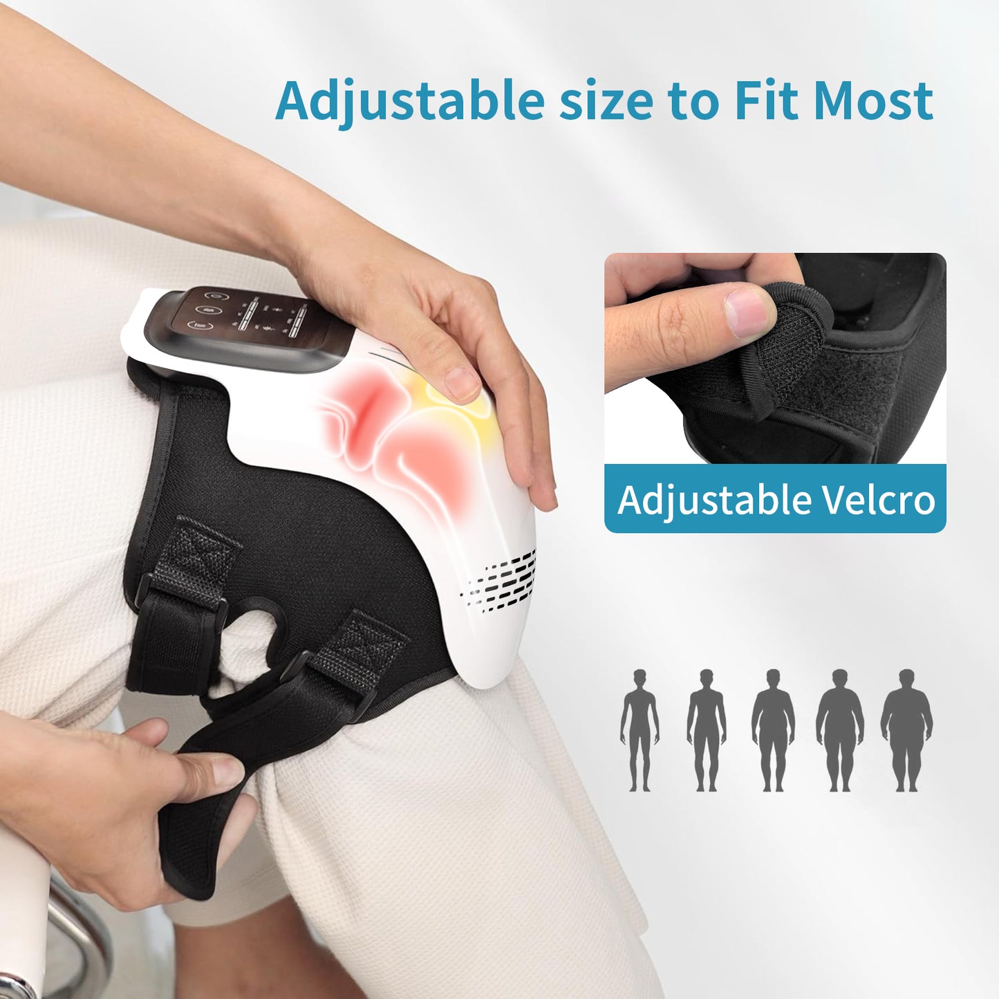 Electric Heated Knee Massager with Kneading & Vibration – Rechargeable Pain Relief Therapy Device